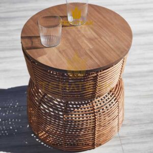 alfresco side table, themateak Indonesia, furniture minimalist