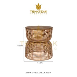 alfresco side table, themateak Indonesia, furniture minimalist