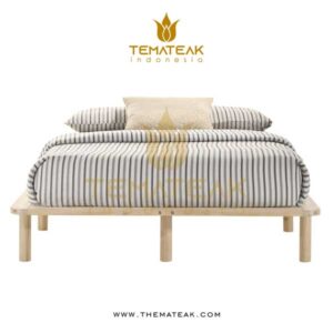 natural cali bed, themateak indonesia, minimalist furniture