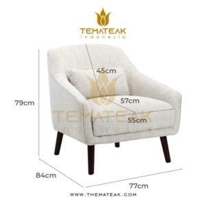 perla arm chair, themateak Indonesia, furniture minimalist