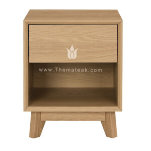 alaska bedside table, themateak, modern minimalist furniture