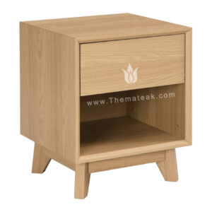 alaska bedside table, themateak, modern minimalist furniture