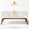 ALBA SMALL WHITE TABLE, themateak indonesia, minimalist furniture