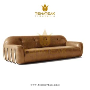 BRACE LEATHER SOFA, minimalis furniture, themateak Indonesia