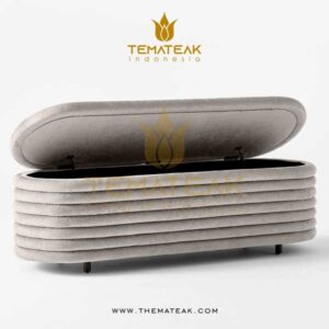 EMMA STORAGE OTTOMAN, themateak indonesia, minimalist furniture, themateak indonesia, minimalist furniture