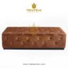 SADDLE LEATHER OTTOMAN, themateak indonesia, minimalist furniture, themateak indonesia, minimalist furniture