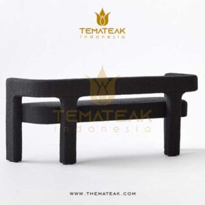 stature black bench, themateak Indonesia, furniture minimalist