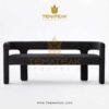 stature black bench, themateak Indonesia, furniture minimalist