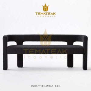 stature black bench, themateak Indonesia, furniture minimalist