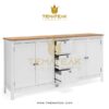 WHITE BRENIE DRESSER, themateak Indonesia, furniture minimalist